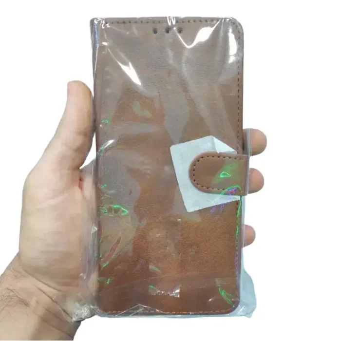 کیف گوشی سامسونگ A13 چرمی اسپورت رنگ قهوه‌ای کد 01 https://ceobp.com