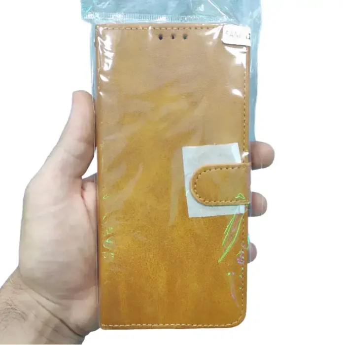 کیف گوشی سامسونگ A13 چرمی اسپورت رنگ کرم کد 02 https://ceobp.com