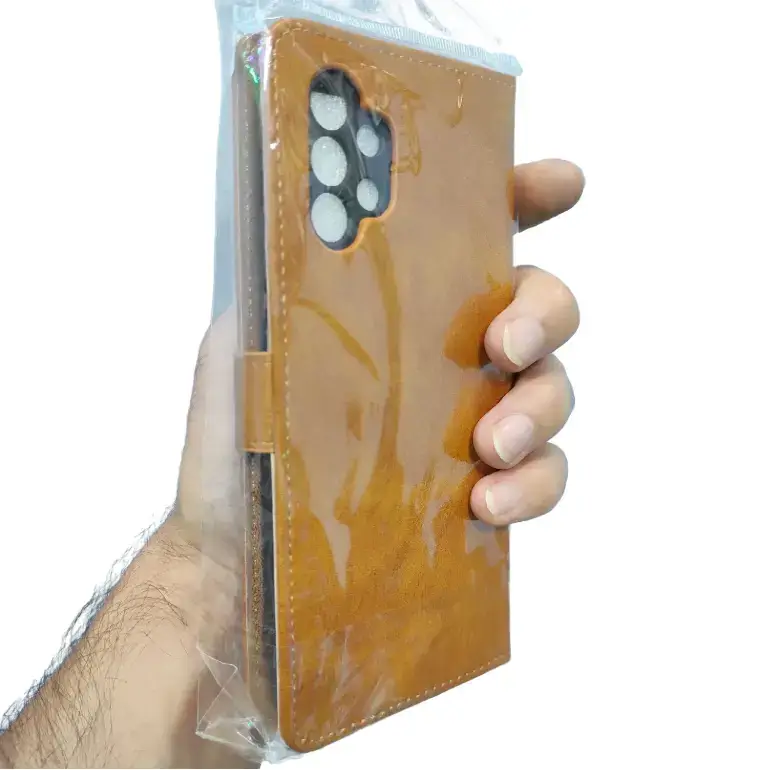 کیف گوشی سامسونگ A13 چرمی اسپورت رنگ کرم کد 02 https://ceobp.com